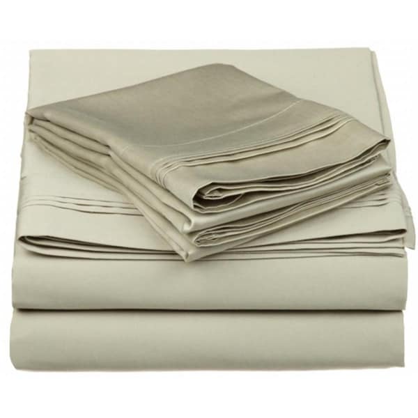 Impressions By Luxor Treasures Egyptian Cotton 650 Thread Count Solid Sheet Set King-Sage - 650KGSH SLSG