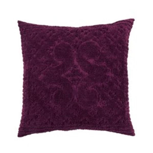 Convenience Concepts Ashton Cotton Pillow Sham, Plum - Euro Size - HI2112558
