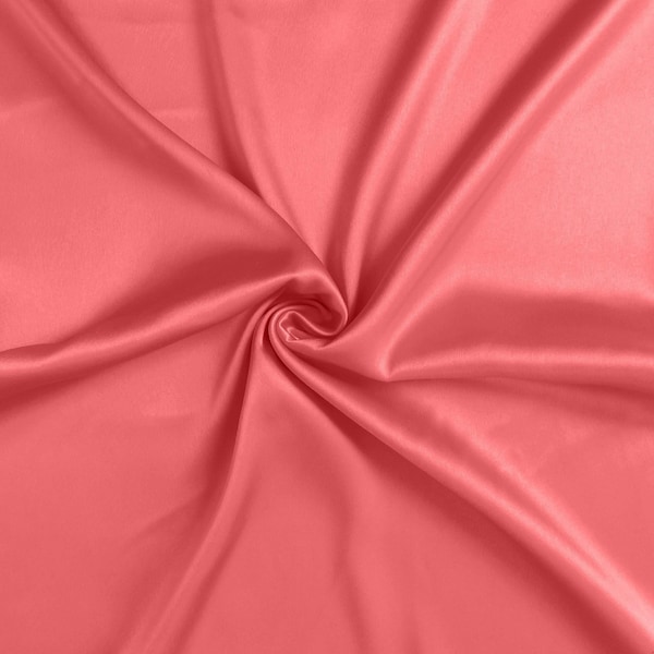 Homeroots 20 x 40 in. Coral Dreamy Silky Satin King Size Pillowcases - 387838