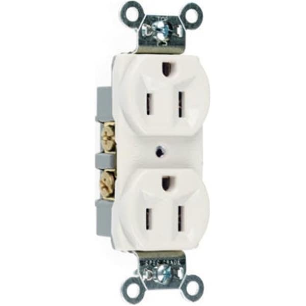 Nextgen CR15ICC12 15A 125V 3 Wire Grounding Heavy Duty Duplex Outlet; Ivory - NE698594