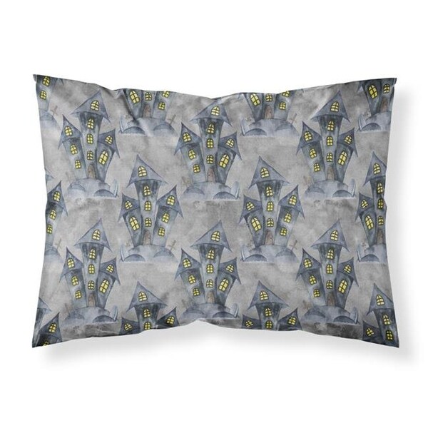Carolines Treasures Carolines Treasures BB7522PILLOWCASE Watecolor Halloween Haunted House Fabric Standard Pillowcase - BB7522PILLOWCASE