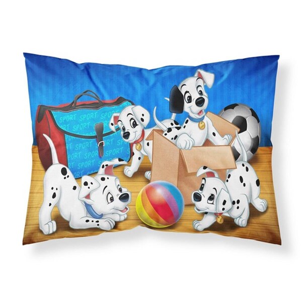 Carolines Treasures Carolines Treasures APH9058PILLOWCASE Dalmatians Playing Ball Fabric Standard Pillowcase - APH9058PILLOWCASE