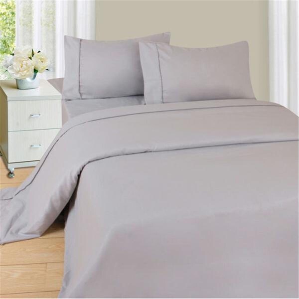 Gfancy Fixtures Lavish Home Series 1200 3 Piece Twin Sheet Set - Silver - GF3782602