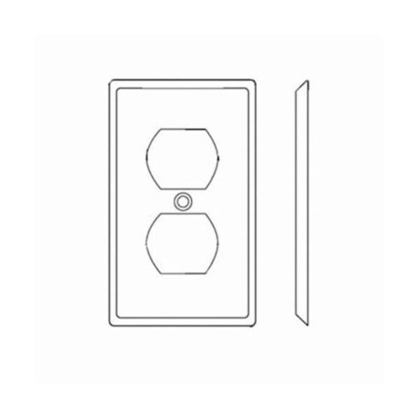 Leviton Wallplates Or Wp 1G Dup Outlet W/Cap Scr - 80703-ORG