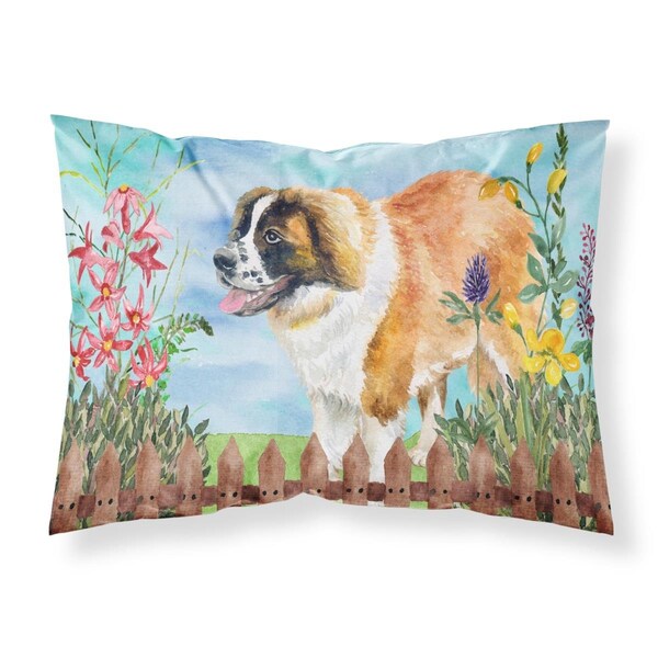 Jensendistributionservices Saint Bernard Spring Fabric Standard Pillowcase - MI2551439