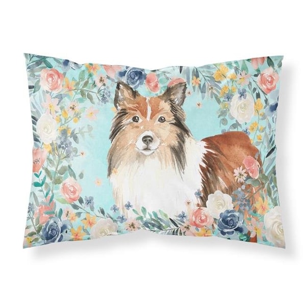 Carolines Treasures Carolines Treasures CK3411PILLOWCASE Sheltie Fabric Standard Pillowcase - CK3411PILLOWCASE