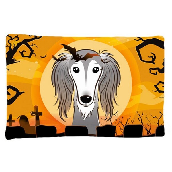 Carolines Treasures Halloween Saluki Fabric Standard Pillowcase - BB1787PILLOWCASE