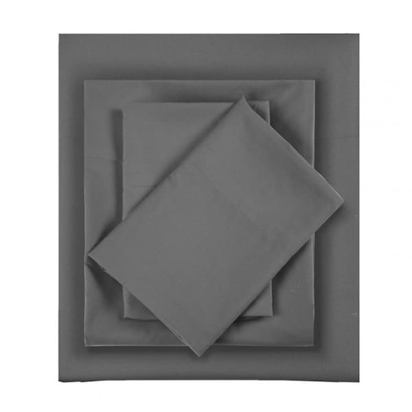 Intelligent Design 100 Percent Polyester Sheet Set, Twin , Charcoal - ID20-1074