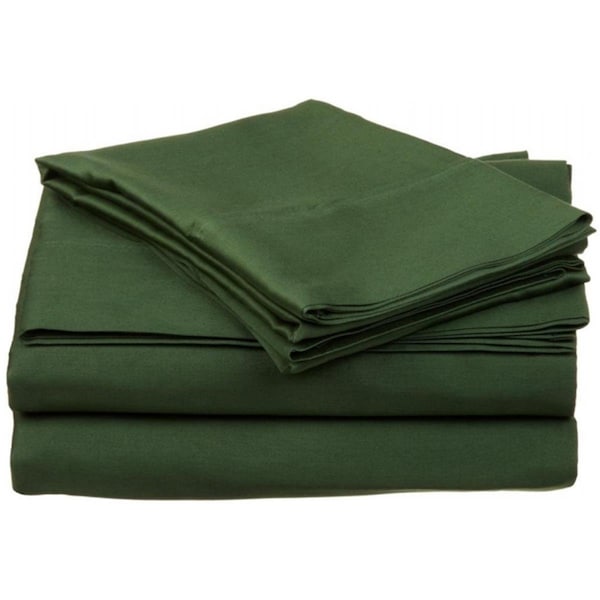 Superior  400 Thread Count Egyptian Cotton California King Sheet Set Solid  Hunter Green - 400CKSH SLHG