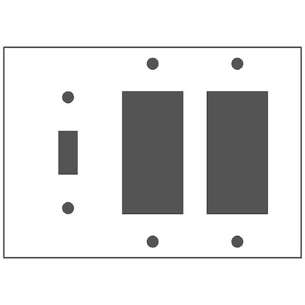 Mulberry Wallplates 3G WNKL.IV.SW/2BLOCK RCPT - 99453