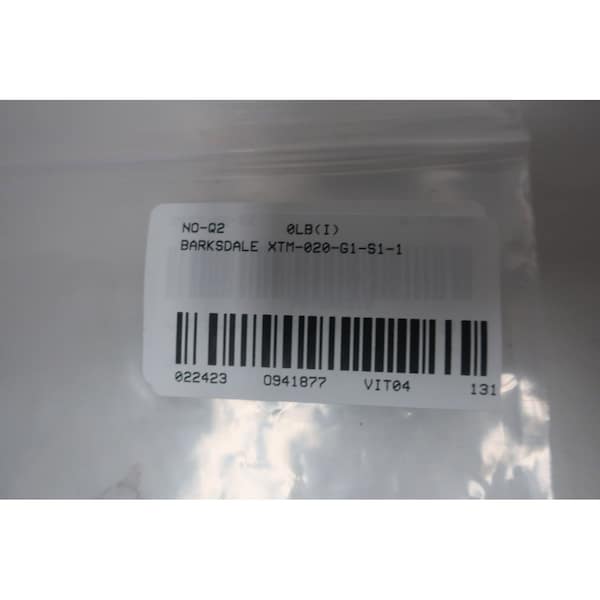 Interruptor de presión Barksdale 5-20Bar 250V CA 30V CC - XTM-020-G1-S1-1