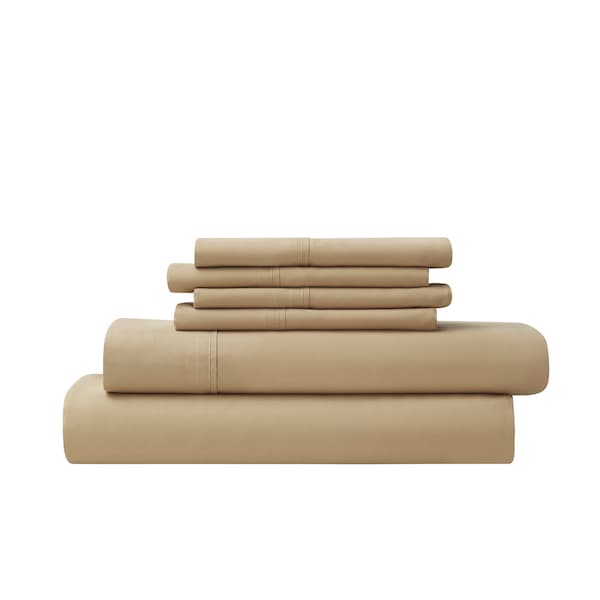 Bamboo Comfort Bamboo 6-Piece Luxury Sheet Set - King - Gold - 1300KGGD