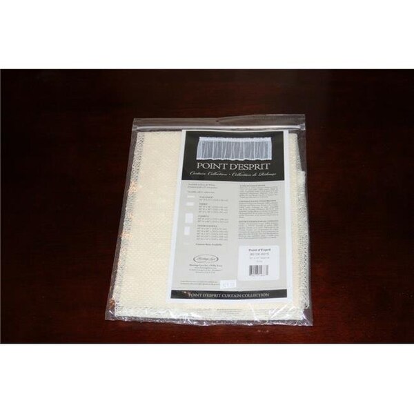 Heritage Lace Heritage Lace 8610E-6015 Point D Esprit Valance; Ecru - 60 x 15 in. - 8610E-6015