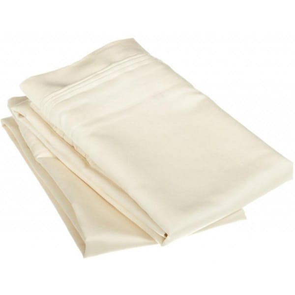 Impressions By Luxor Treasures Egyptian Cotton 1500 Thread Count Solid Pillowcase Set King-Ivory - 1500KGPC SLIV