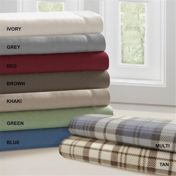True North By Sleep Philosophy True North Premier Comfort Micro Fleece 200Gsm Sheet Set, Ivory - King - PC20-127