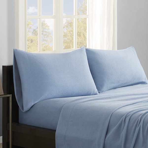True North By Sleep Philosophy True North Micro Fleece Blue Sheet Set - California King - SHET20-746