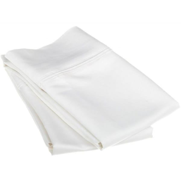 Impressions By Luxor Treasures Egyptian Cotton 1200 Thread Count Solid Pillowcase Set King-White - 1200KGPC SLWH