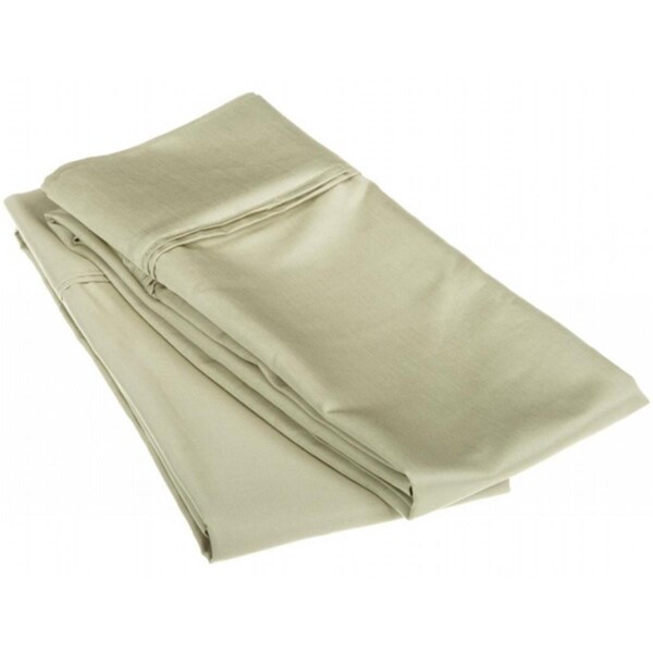 Impressions By Luxor Treasures Egyptian Cotton 1200 Thread Count Solid Pillowcase Set King-Sage - 1200KGPC SLSG