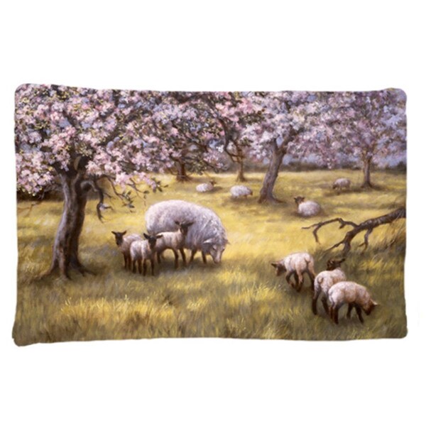 Jensendistributionservices Sheep by Daphne Baxter Fabric Standard Pillowcase - MI2557296