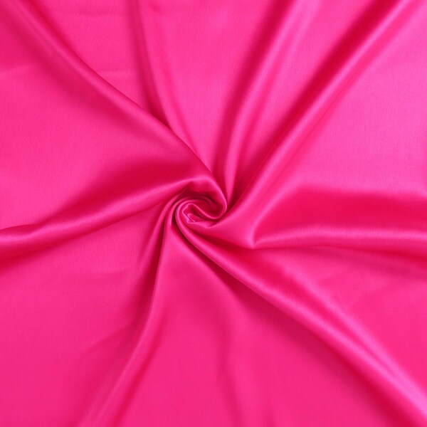 Homeroots 20 x 40 in. Fuchsia Dreamy Silky Satin King Size Pillowcases - 387849