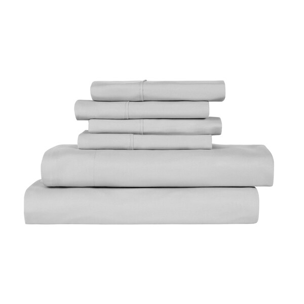 Bamboo Comfort Bamboo 6-Piece Luxury Sheet Set - Cal King - Silver - 1300CKSIL
