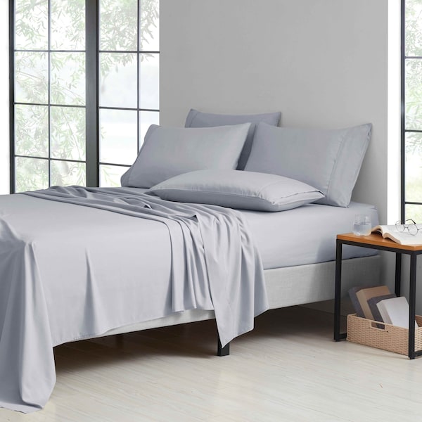 Bamboo Comfort Bamboo 6-Piece Luxury Sheet Set - Cal King - Silver - 1300CKSIL