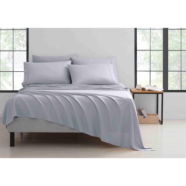 Bamboo Comfort Bamboo 6-Piece Luxury Sheet Set - Cal King - Silver - 1300CKSIL