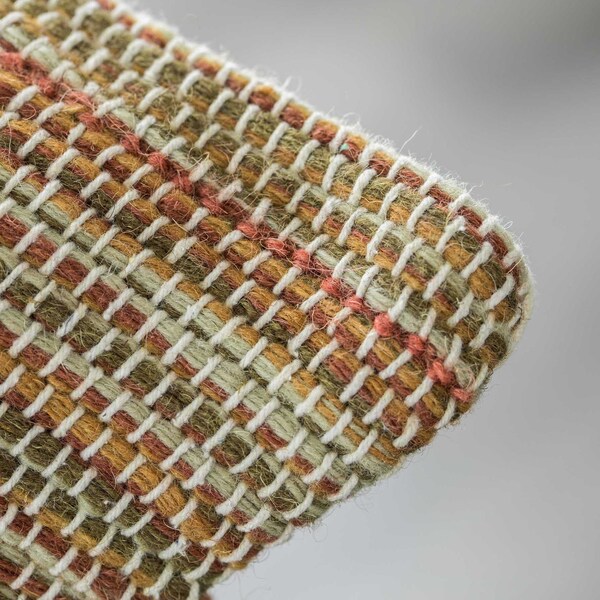 Deerlux 16" Handwoven Wool & Cotton Throw Pillow Cover with Woven Knit Texture with Filler, Rust - QI004316.RT.K