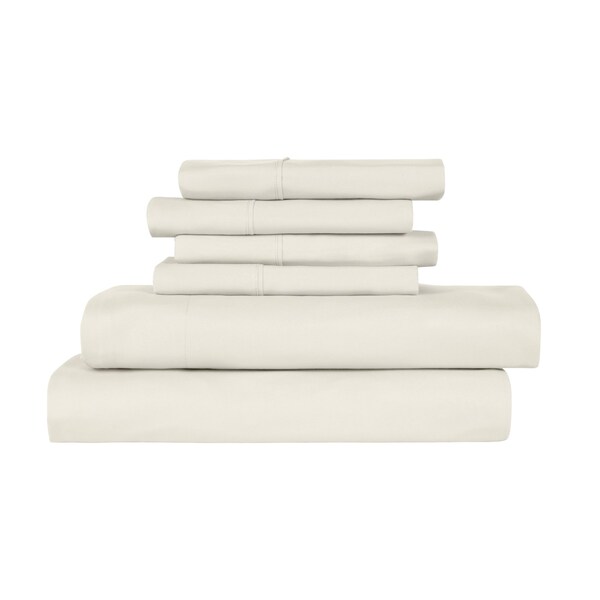 Bamboo Comfort Bamboo 6-Piece Luxury Sheet Set - Twin XL - Ivory - 1300TWXLIV