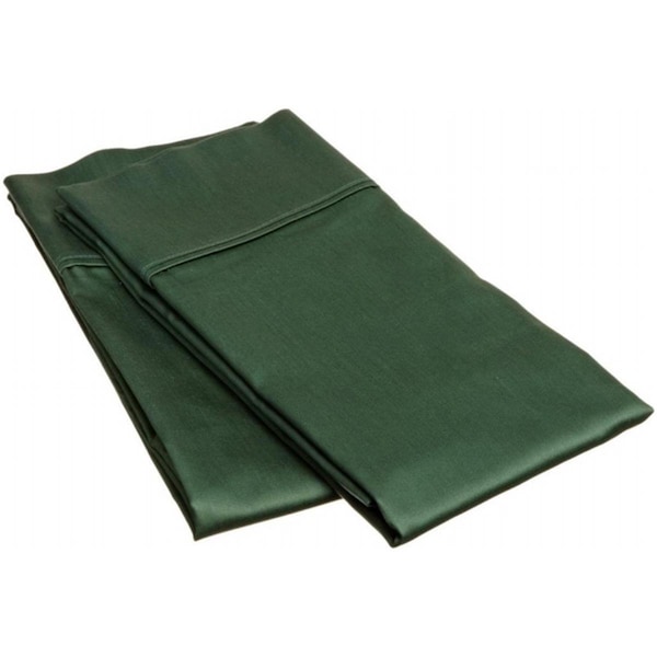 Superior  400 Thread Count Egyptian Cotton King Pillowcase Set Solid  Hunter Green - 400KGPC SLHG
