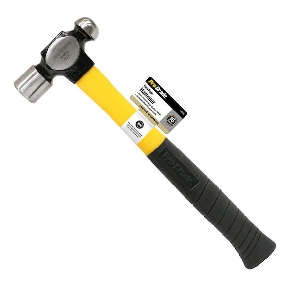 Cromo 16 oz Ball Pein Hammer with Fiberglass Handle - CR3312822