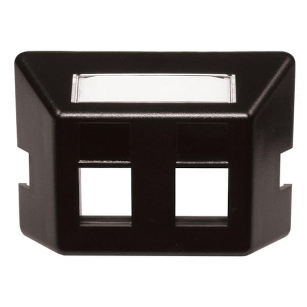 Fasttrack Furniture Plate - 2-Port, Black - FA2594589
