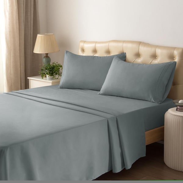 Hotel Collections Hotel Collection Super Comfortable & Soft Microfiber Bed Sheet Set Charcoal - Full - 4 Piece - HC1001CHQ
