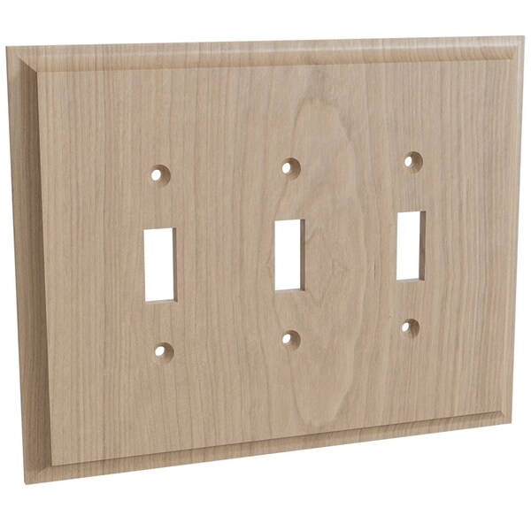 Designs Of Distinction Triple Light Switch Plate - Cherry - 01453001CH1