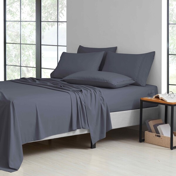 Bamboo Comfort Bamboo 6-Piece Luxury Sheet Set - Cal King - Grey - 1300CKGR