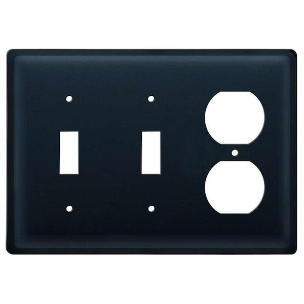 Village Wrought Iron Village Wrought Iron ESSO-87 Double Switch & Single Outlet Cover - Plain - ESSO-87