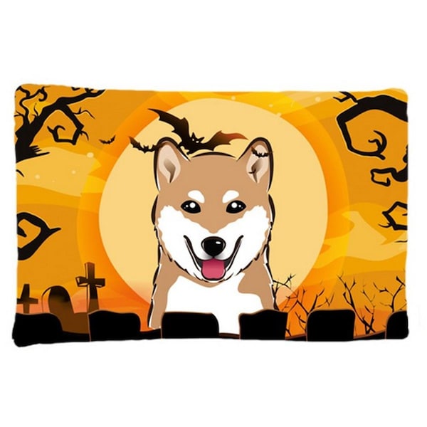 Carolines Treasures Halloween Shiba Inu Fabric Standard Pillowcase - BB1783PILLOWCASE