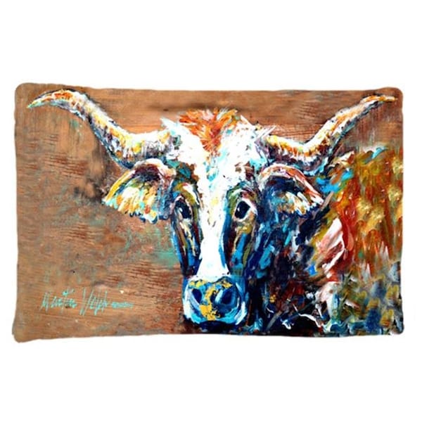 Carolines Treasures Carolines Treasures MW1165PILLOWCASE On The Loose Brown Cow Moisture Wicking Fabric Standard Pillowcase - MW1165PILLOWCASE