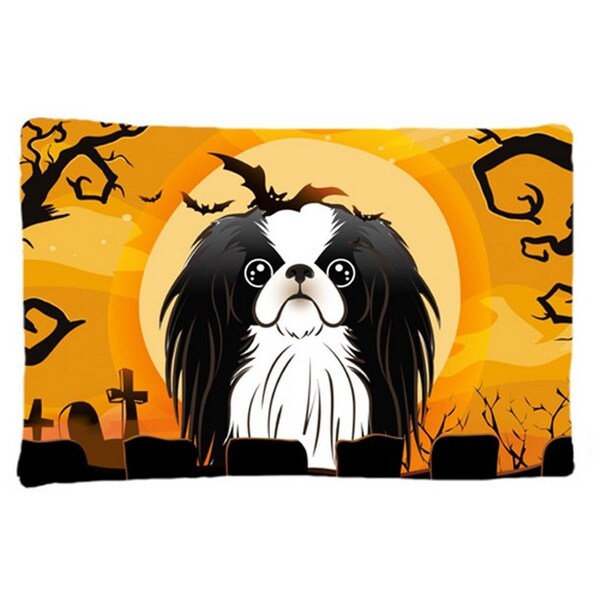 Carolines Treasures Halloween Japanese Chin Fabric Standard Pillowcase - BB1788PILLOWCASE