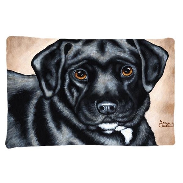 Carolines Treasures Carolines Treasures AMB1415PILLOWCASE Black Bart the Labrador Fabric Standard Pillowcase - AMB1415PILLOWCASE