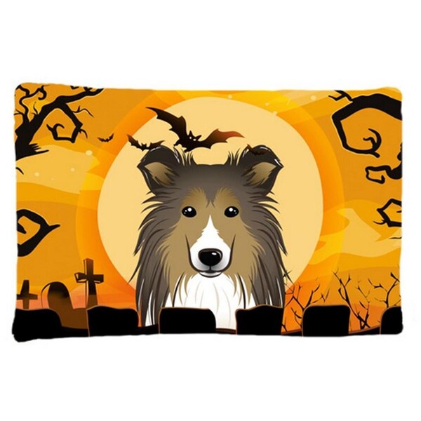 Carolines Treasures Halloween Sheltie Fabric Standard Pillowcase - BB1800PILLOWCASE