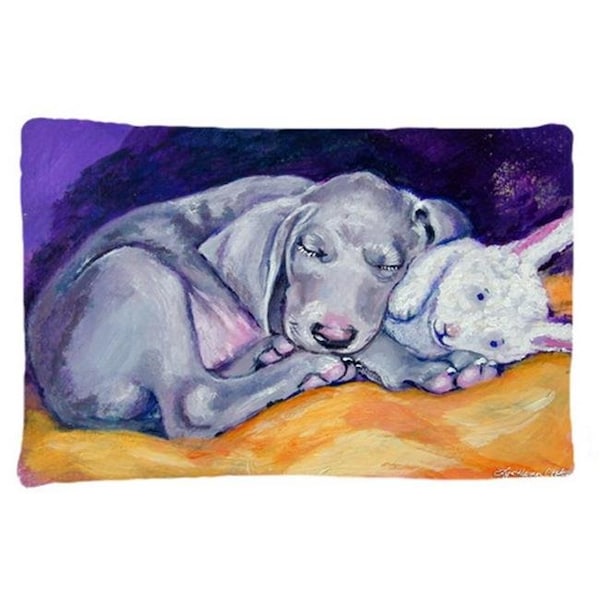 Carolines Treasures Carolines Treasures 7354PILLOWCASE Weimaraner Snuggle Bunny Fabric Standard Pillowcase - 7354PILLOWCASE