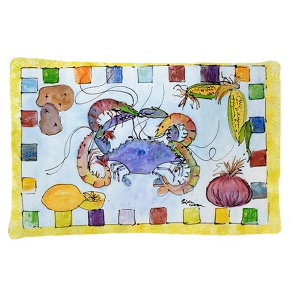 Carolines Treasures 20.5 x 30 in. Crab Moisture Wicking Fabric Standard Pillow Case - 8068PILLOWCASE