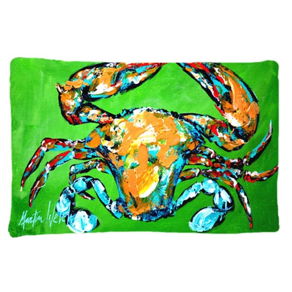 Carolines Treasures 20.5 x 30 in. Wide Load Crab Moisture Wicking Fabric Standard Pillow Case - MW1154PILLOWCASE
