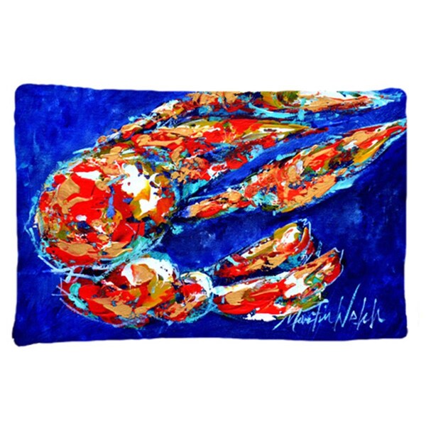 Carolines Treasures 20.5 x 30 in. Craw Momma Crawfish Moisture Wicking Fabric Standard Pillow Case - MW1155PILLOWCASE