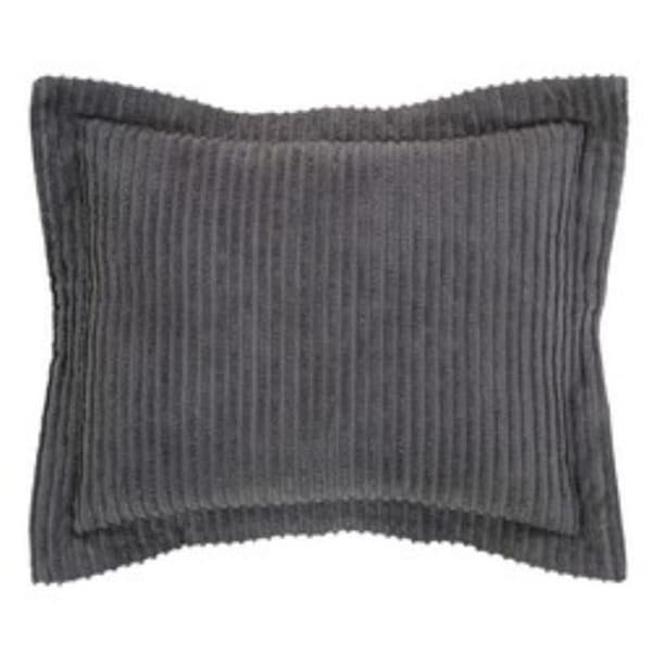 Convenience Concepts Jullian Cotton Pillow Sham, Gray - Standard Size - HI2112570