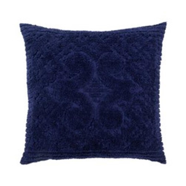 Convenience Concepts Ashton Cotton Pillow Sham, Navy - Euro Size - HI2112559