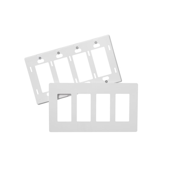 Faith Wall Plate, Number of Gangs: 4-Gang Plastic, White - SWP4-WH-50
