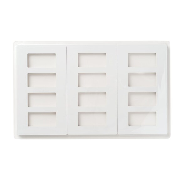Faith Wall Plate, Number of Gangs: 4-Gang Plastic, White - SWP4-WH-50