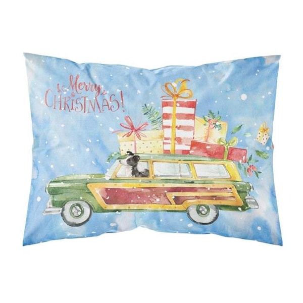 Carolines Treasures Carolines Treasures CK2445PILLOWCASE Merry Christmas Border Collie Fabric Standard Pillowcase - CK2445PILLOWCASE